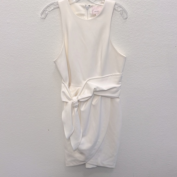 Cinq a Sept Cassaleigh Tie Waist Dress Ivory - Picture 2 of 4